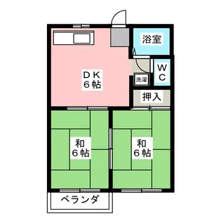 タウニー竹鼻【1階】の間取り