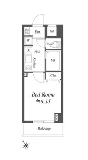 コスモリード月島【6階】の間取り