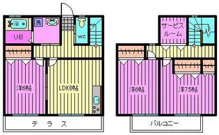 ヴィレッジ日野IIの間取り
