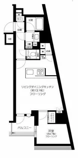 ザ・パークワンズ山吹神楽坂【7階】の間取り
