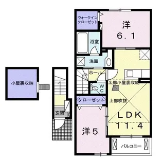 ミロワール【2階】の間取り