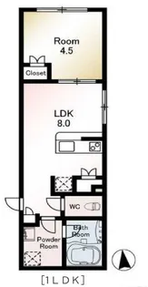M‘sLABEL西日暮里【1階】の間取り