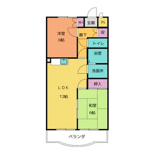 プレステイジ清水【2階】の間取り