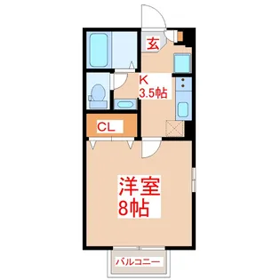 モナリエプライズ B棟【2階】の間取り