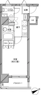 カスタリア日本橋【3階】の間取り