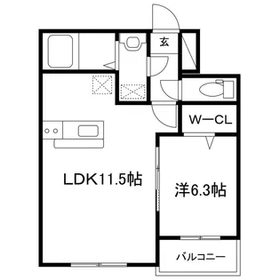 ヒーローマンションAlcazar(アルカサール)【1階】の間取り