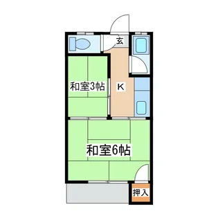 バンブーガーデン祓川【1階】の間取り