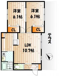 デュエルサイド【1階】の間取り