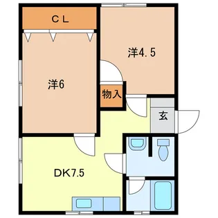エムズハイツ【6階】の間取り
