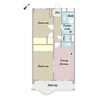 大地マンション【2階】の間取り