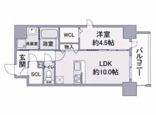 Reveler Osu【5階】の間取り