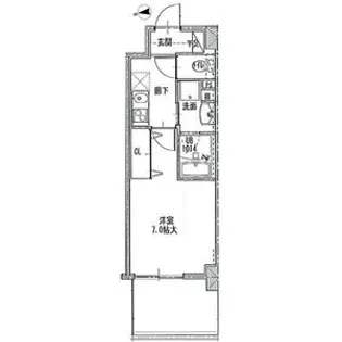 ジュール亀島【3階】の間取り