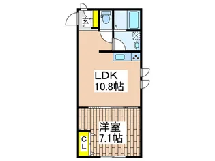 仮)サクラテラスB棟【2階】の間取り