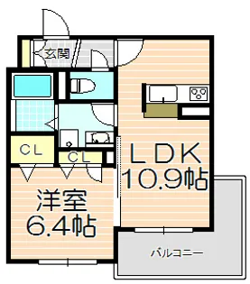 シャーメゾンロワール【3階】の間取り
