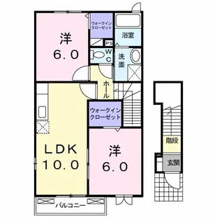 プラシードα【2階】の間取り