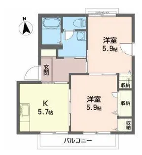 カーサ・レプレ【2階】の間取り