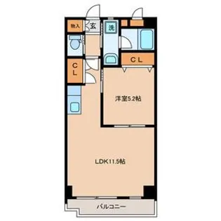 アシュレイン新宮【2階】の間取り