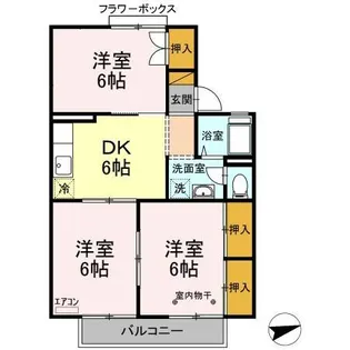 第3フェニックス【1階】の間取り