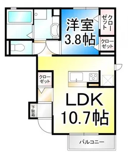 ルミエール・K【1階】の間取り