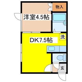 M.I.C.N house【2階】の間取り