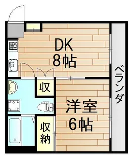 バルコハイツ【1階】の間取り