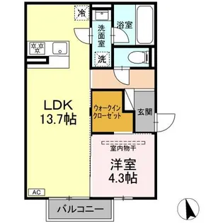 パルミエ III【2階】の間取り