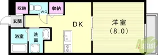 ジュネス【1階】の間取り