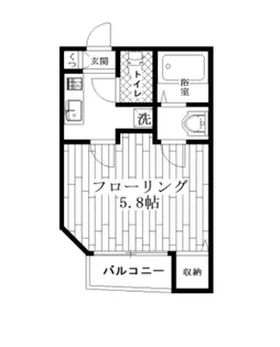 クレステージ中野【1階】の間取り
