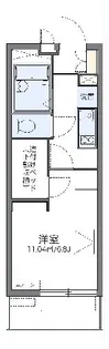 レオパレスウェストシティー【1階】の間取り