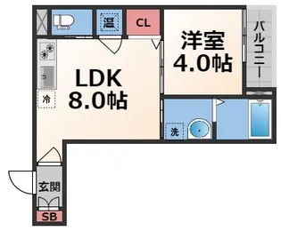 メゾンアイギス【2階】の間取り
