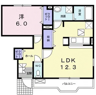 デスパシオ【1階】の間取り