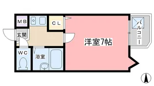 ハーミテージ安朱【3階】の間取り
