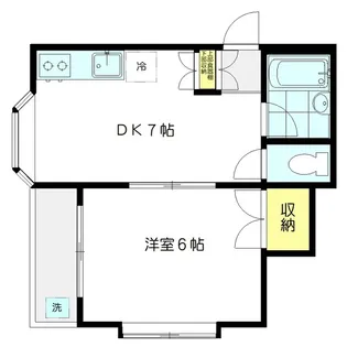 スカイコート【1階】の間取り