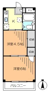 エステートU【2階】の間取り