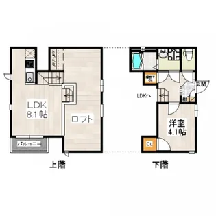 CB高宮リーザ【1階】の間取り