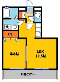 プランドール【3階】の間取り