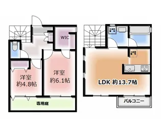 テルコーネ元町【1階】の間取り