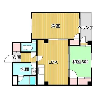 シャン・ド・ポワール呉羽【3階】の間取り