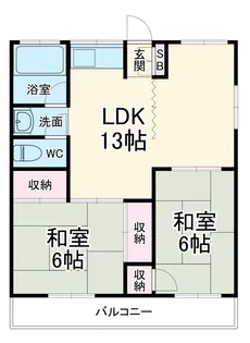 ビューハイツ法泉【3階】の間取り