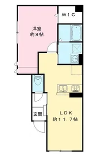 ラ・カーサ・ビアンカ【1階】の間取り