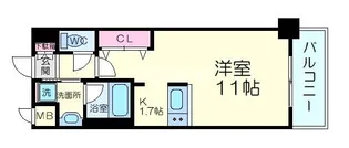 レジディア御所東【3階】の間取り