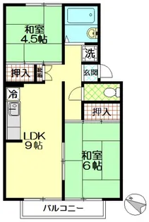 グリーンハイム小形5【2階】の間取り