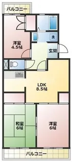 アーバン・ビレッジ【3階】の間取り