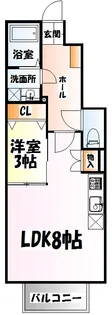 フォレスタヒルズA棟【1階】の間取り