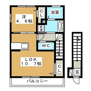 ユーフォリア・Y【2階】の間取り