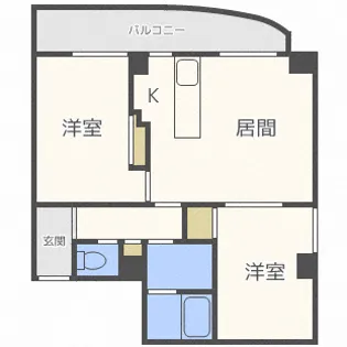 サイレンス八軒アネックス【3階】の間取り