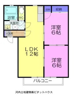 オーステンハイム B【1階】の間取り