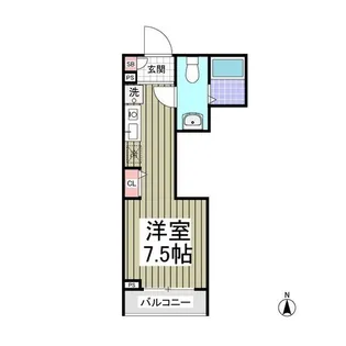 グランコート六町【2階】の間取り