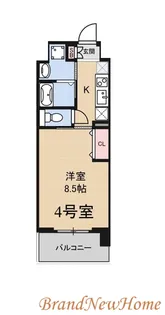 フィオレ・レジデンス出島海岸通【3階】の間取り