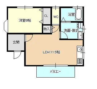 カーサ上本郷【1階】の間取り